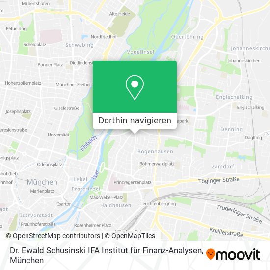Dr. Ewald Schusinski IFA Institut für Finanz-Analysen Karte