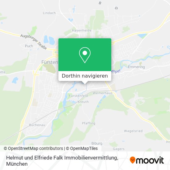 Helmut und Elfriede Falk Immobilienvermittlung Karte