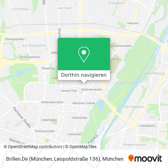 Brillen.De (München, Leopoldstraße 136) Karte