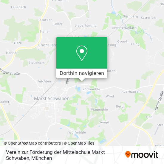 Verein zur Förderung der Mittelschule Markt Schwaben Karte