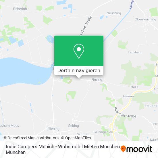 Indie Campers Munich - Wohnmobil Mieten München Karte