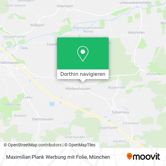 Maximilian Plank Werbung mit Folie Karte