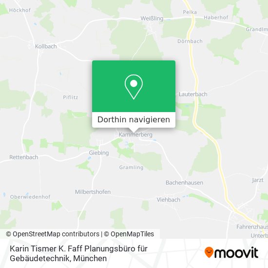 Karin Tismer K. Faff Planungsbüro für Gebäudetechnik Karte