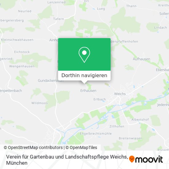 Verein für Gartenbau und Landschaftspflege Weichs Karte
