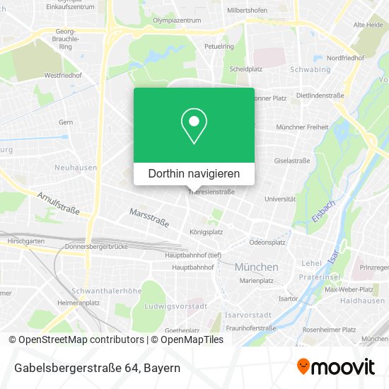 Gabelsbergerstraße 64 Karte
