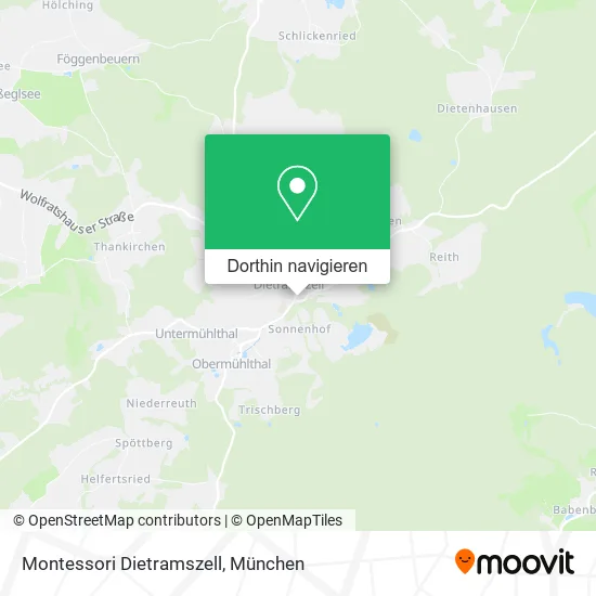 Montessori Dietramszell Karte