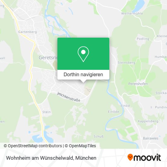 Wohnheim am Wünschelwald Karte