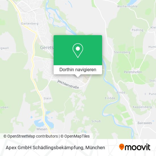 Apex GmbH Schädlingsbekämpfung Karte