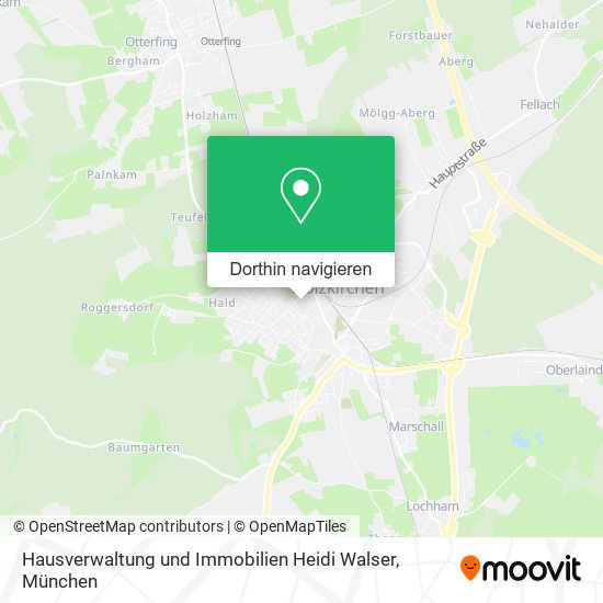 Hausverwaltung und Immobilien Heidi Walser Karte