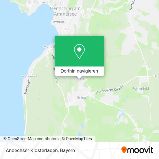 Andechser Klosterladen Karte