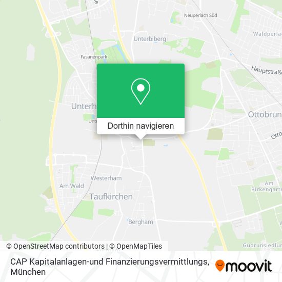 CAP Kapitalanlagen-und Finanzierungsvermittlungs Karte