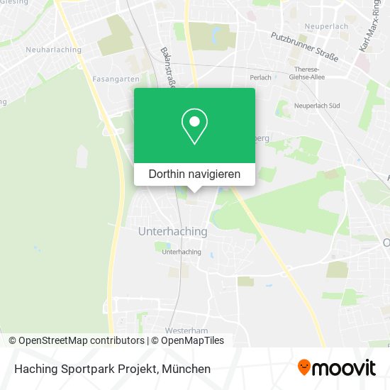 Haching Sportpark Projekt Karte