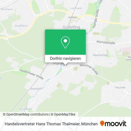 Handelsvertreter Hans Thomas Thalmeier Karte