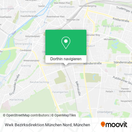 Wwk Bezirksdirektion München Nord Karte