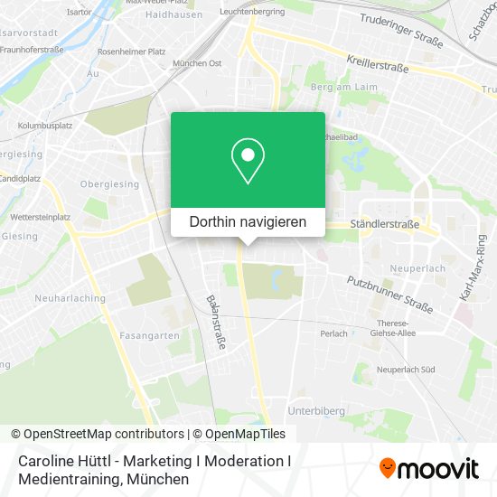Caroline Hüttl - Marketing I Moderation I Medientraining Karte
