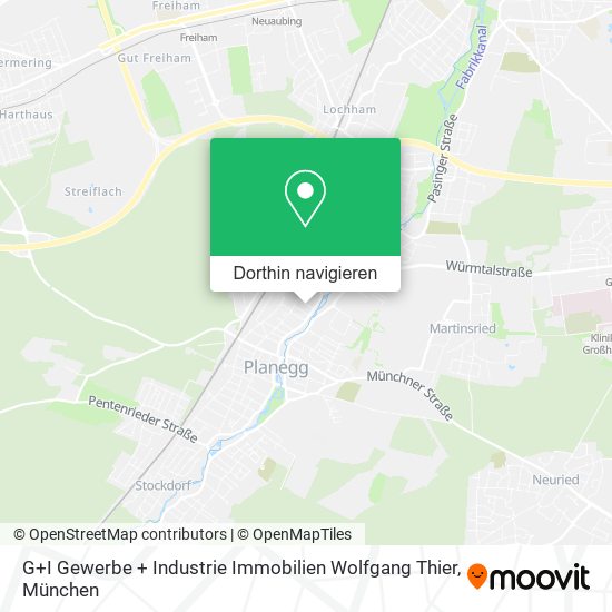 G+I Gewerbe + Industrie Immobilien Wolfgang Thier Karte