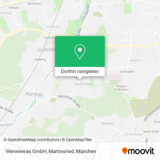 Werwiewas GmbH, Martinsried Karte