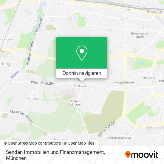 Sendan Immobilien und Finanzmanagement Karte