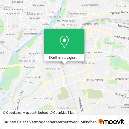 Augeo Select Vermögensberaternetzwerk Karte