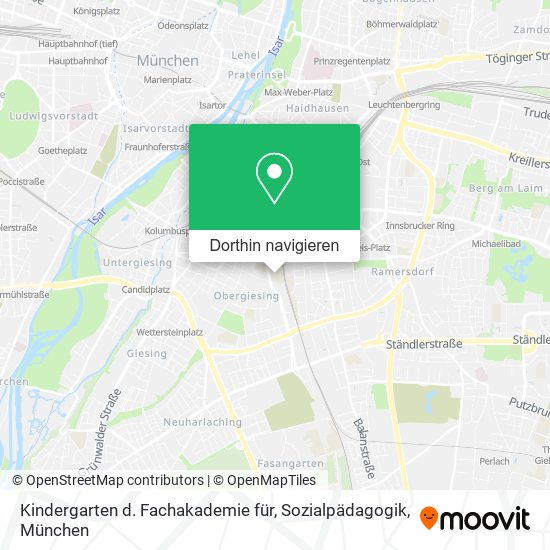 Kindergarten d. Fachakademie für, Sozialpädagogik Karte