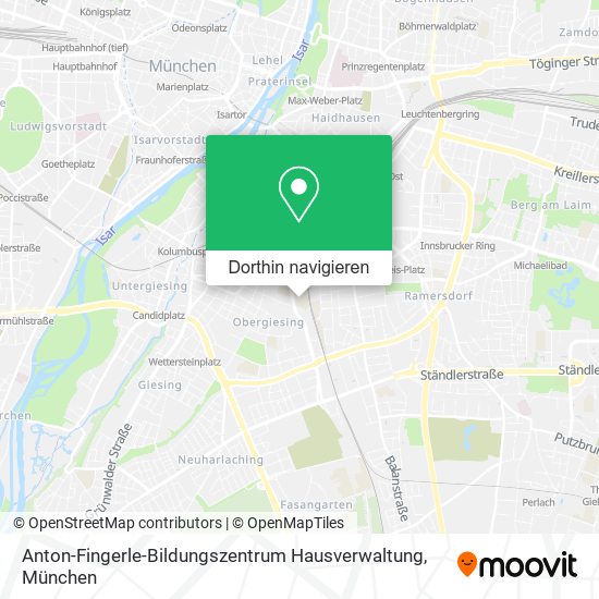 Anton-Fingerle-Bildungszentrum Hausverwaltung Karte