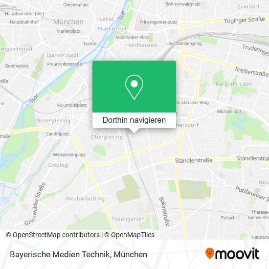Bayerische Medien Technik Karte
