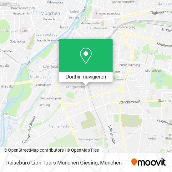 Reisebüro Lion Tours München Giesing Karte