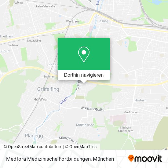Medfora Medizinische Fortbildungen Karte