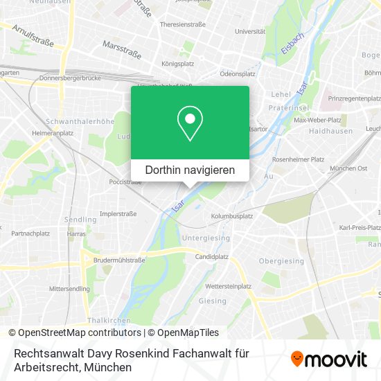 Rechtsanwalt Davy Rosenkind Fachanwalt für Arbeitsrecht Karte