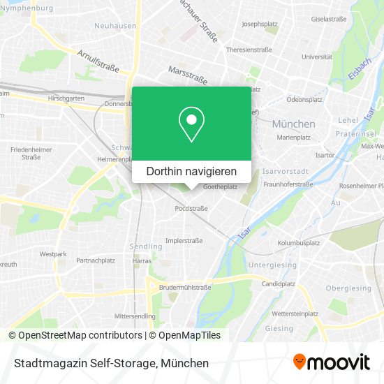 Stadtmagazin Self-Storage Karte