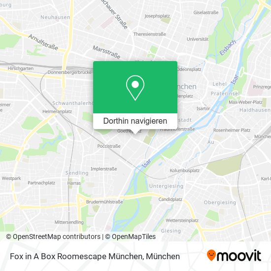 Fox in A Box Roomescape München Karte