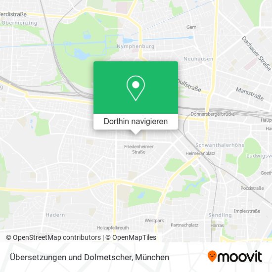 Übersetzungen und Dolmetscher Karte