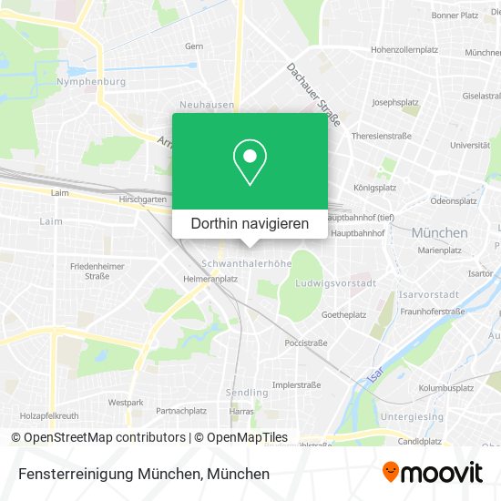 Fensterreinigung München Karte