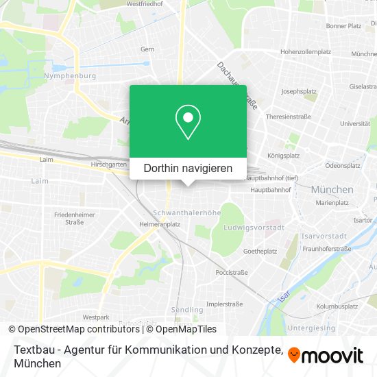 Textbau - Agentur für Kommunikation und Konzepte Karte