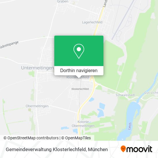 Gemeindeverwaltung Klosterlechfeld Karte