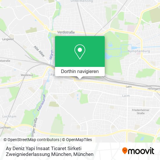 Ay Deniz Yapi Insaat Ticaret Sirketi Zweigniederlassung München Karte