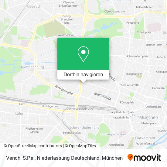 Venchi S.P.a., Niederlassung Deutschland Karte