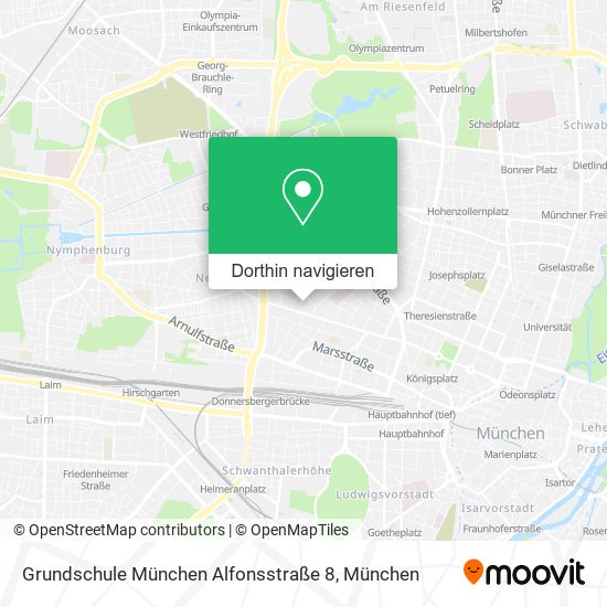 Grundschule München Alfonsstraße 8 Karte