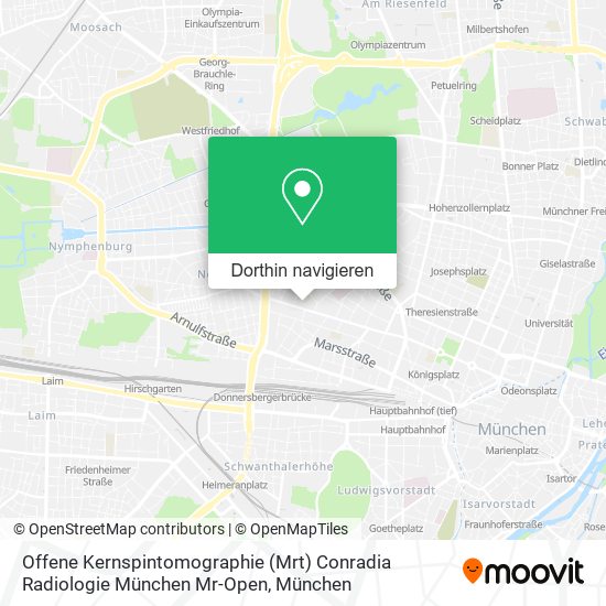 Offene Kernspintomographie (Mrt) Conradia Radiologie München Mr-Open Karte