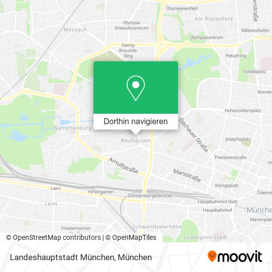 Landeshauptstadt München Karte