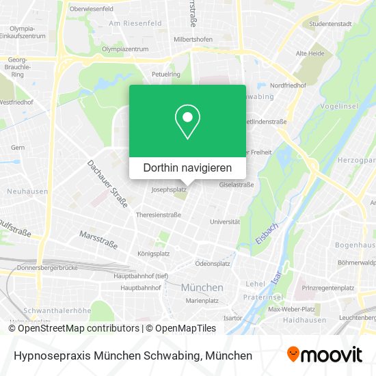 Hypnosepraxis München Schwabing Karte