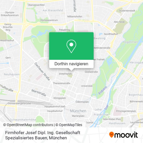 Firmhofer Josef Dipl. Ing. Gesellschaft Spezialisiertes Bauen Karte