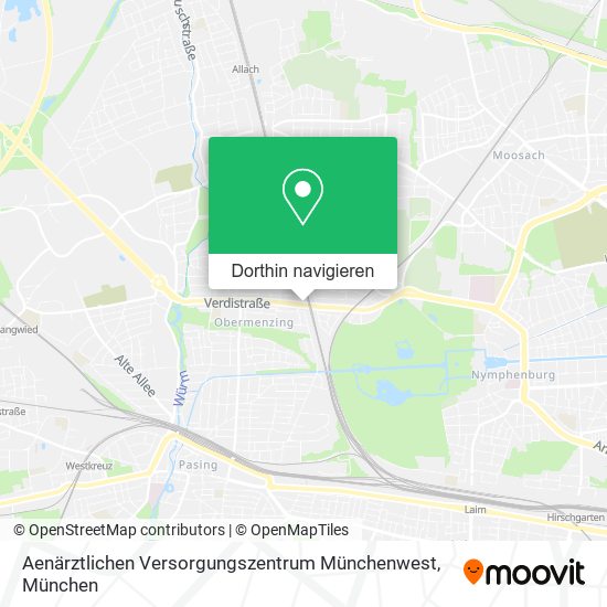 Aenärztlichen Versorgungszentrum Münchenwest Karte