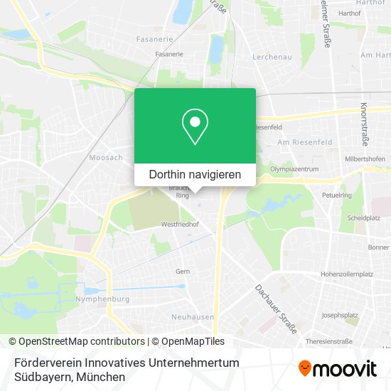 Förderverein Innovatives Unternehmertum Südbayern Karte