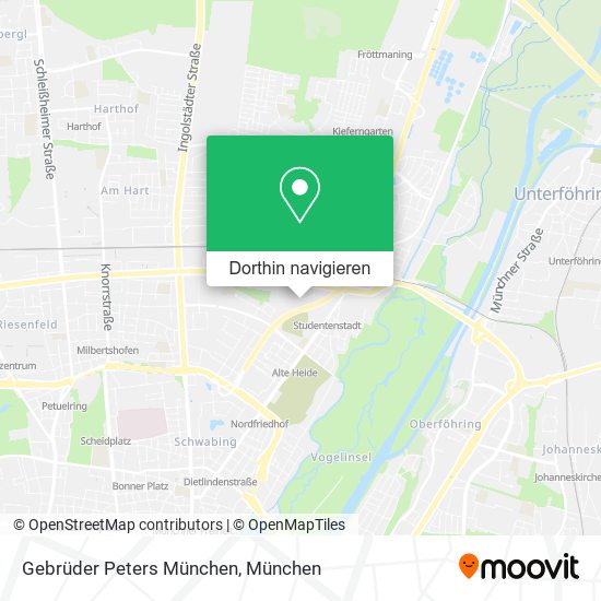 Gebrüder Peters München Karte