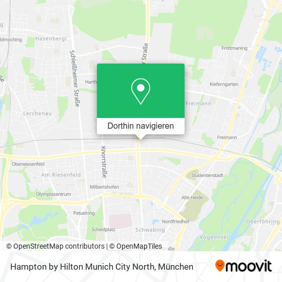 Hampton by Hilton Munich City North Karte