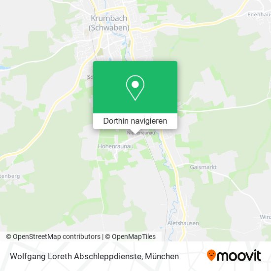 Wolfgang Loreth Abschleppdienste Karte