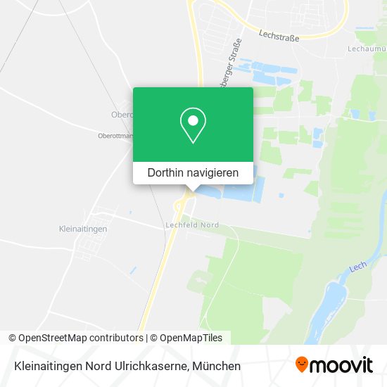 Kleinaitingen Nord Ulrichkaserne Karte