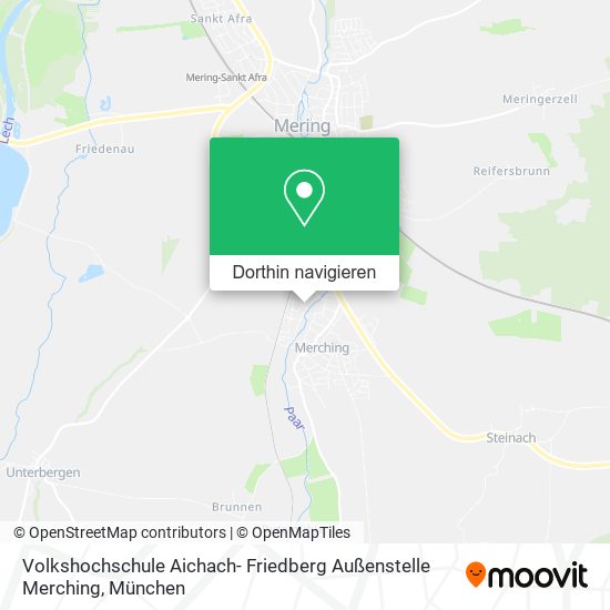 Volkshochschule Aichach- Friedberg Außenstelle Merching Karte