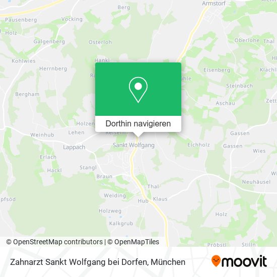 Zahnarzt Sankt Wolfgang bei Dorfen Karte